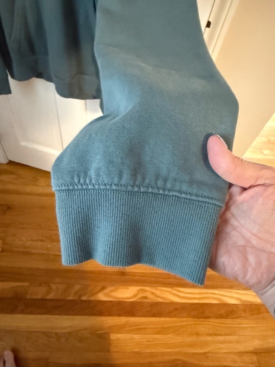 Columbia Men's Hoodie in Slate Teal with Yellow Logo - Picture 4 of 5